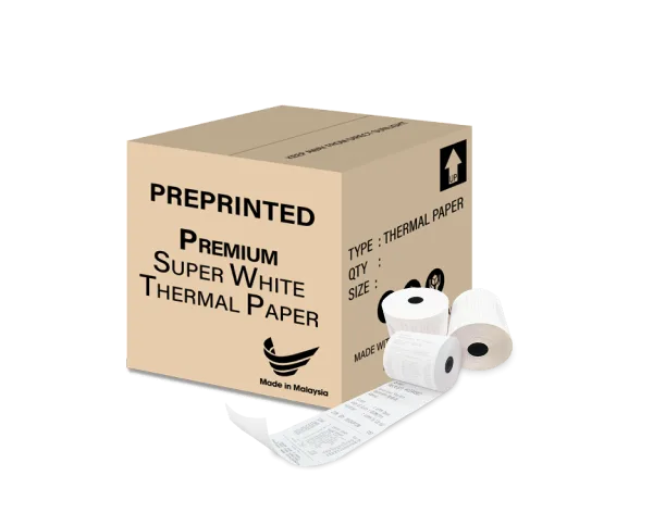 Phenol-free and BPA-free thermal paper rolls with compliance documentation